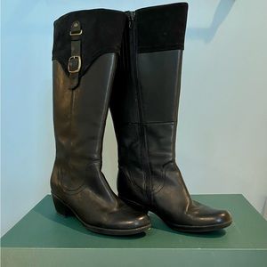 Clark’s ladies black knee high boots.